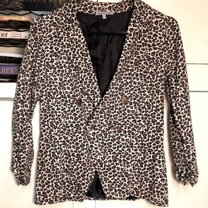 Charlotte Russe Leopard Print Blazer